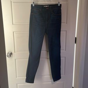 Madewell Dark Wash 10” High-Rise Skinny - Size 26
